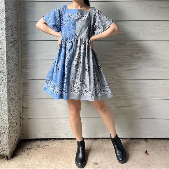 Handmade Bandana Dress/Half&Half - Picture 9 of 16